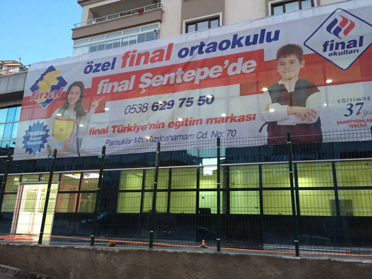 Final Akademi Şentepe Ortaokul Kampüsü dış görünüm