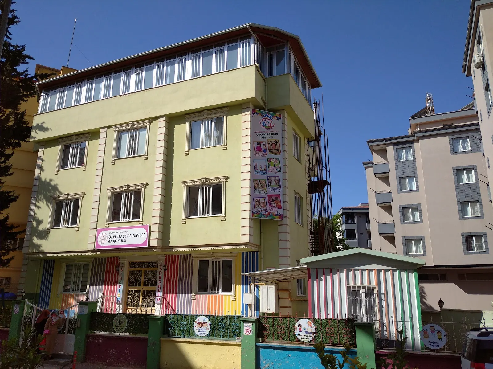 İsabet Okulları Gaziantep Binevler Anaokulu dış görünüm